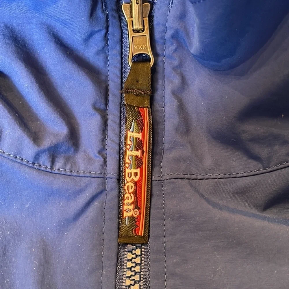 LL Bean Mens Reversible Winter Jacket | Size Large Regular | Color Blue - Picture 10 of 11